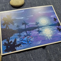 Mola Moonlit Beach Mini Print - Thumbnail 1