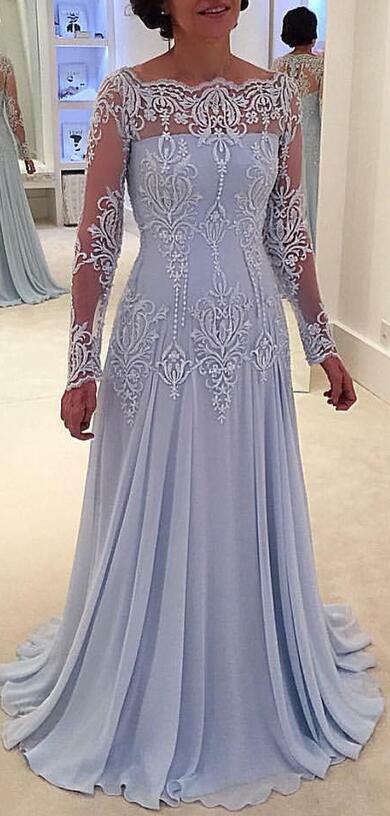 Elegant A-line Lace Mother-the-bride Dress