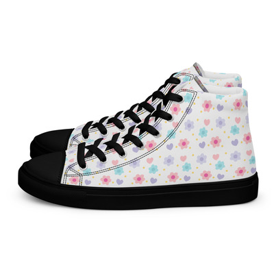 Erin's  womens high top canvas shoes - Thumbnail 4
