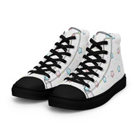 Little Star Womens high top canvas shoes - Thumbnail 3