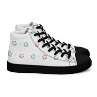 Little Star Womens high top canvas shoes - Thumbnail 4
