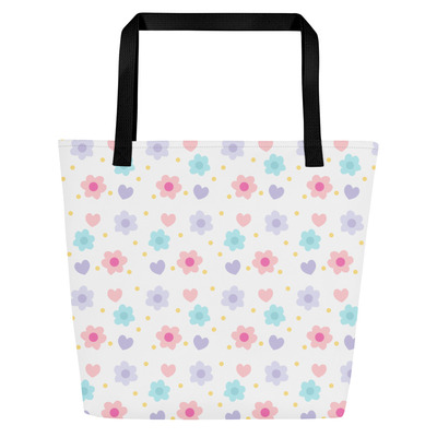  Erin's All-Over Print Large Tote Bag