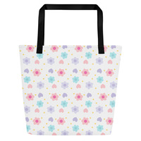  Erin's All-Over Print Large Tote Bag - Thumbnail 1