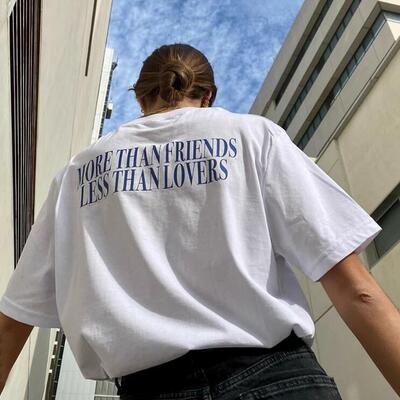 More than friends less than lovers tee