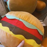 Hamburger Dog Cushion Plush Toy - Thumbnail 3