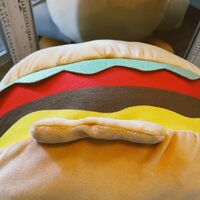 Hamburger Dog Cushion Plush Toy - Thumbnail 4