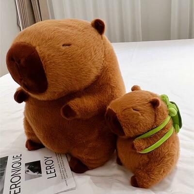 Simulation capibara stuffed animal  plush toy