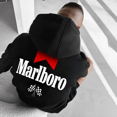 M a r l b o r o black hoodie - Thumbnail 3