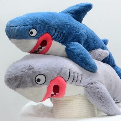 Big mouth soft shark plush toy