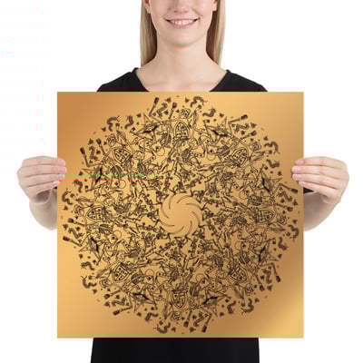 Poster rosace squelettes - Thumbnail 4