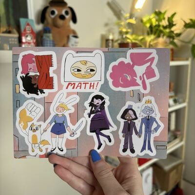 Fionna and cake sticker sheet