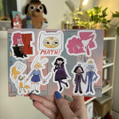 Fionna and Cake sticker sheet