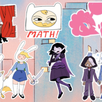 Fionna and Cake sticker sheet - Thumbnail 1
