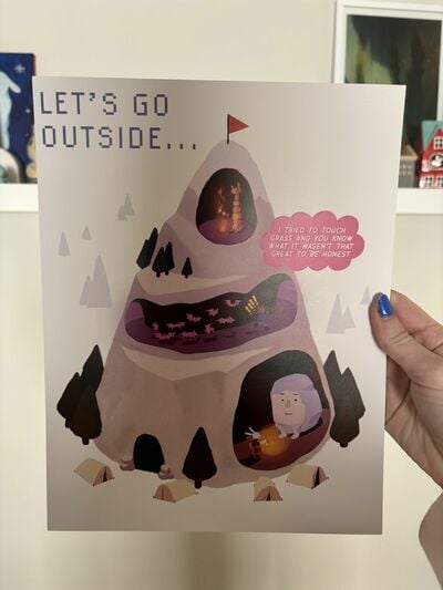 8 x 10 in. mountain print