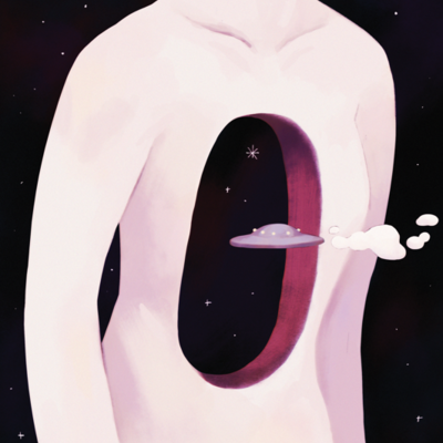 8 x 10 in. ufo print