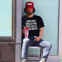 John Wick should have been called Keanu Grieves Cursed T-Shirt In Black - Thumbnail 1