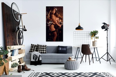 Photo poster, retro,Ahana Soares 1983, size А3 29,7х42,0  inches. Wall decoration, home decor, gift.