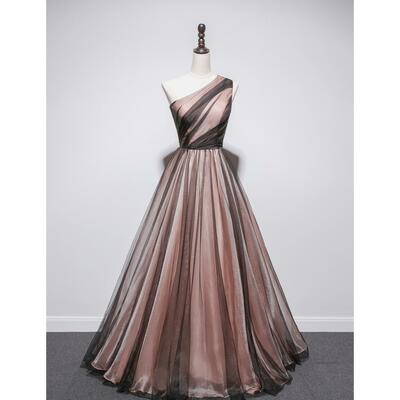 One shoulder prom dress,elegant evening dress,simple party dress - Thumbnail 3