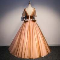 Ball Gown For Women Formal Party Lace Applique Evening Dress  - Thumbnail 1