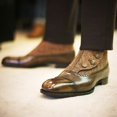   unique  handcrafted  leather  men high ankle boots - Thumbnail 3