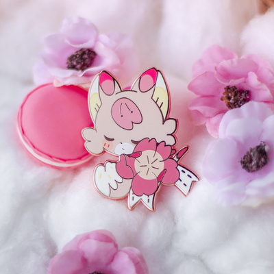 Flavoured foxies enamel pin 