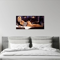 Photo poster, retro,Donna D Errico 1995, size А3 29,7х42,0  inches. Wall decoration, home decor, gift. - Thumbnail 1