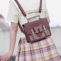 Cross Bag Bow Cute Messenger Student School Bag - Thumbnail 6