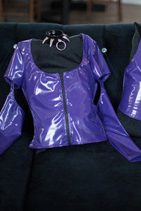 Intrigue Garter Top - Violet - Thumbnail 8