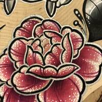 RAWR Cat Skull Wood Slab - Thumbnail 1