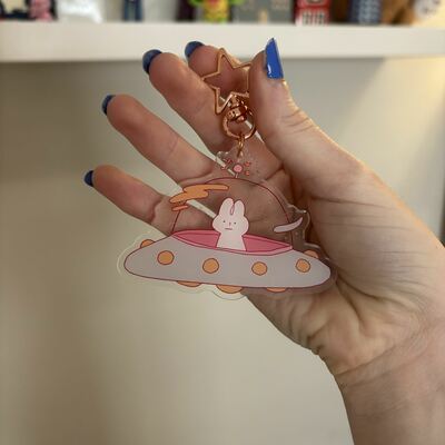 Ufo acrylic charm