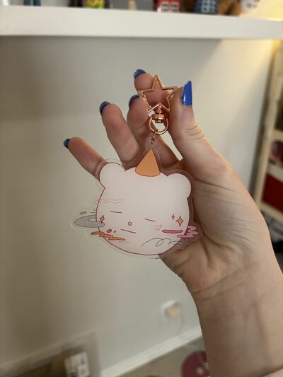 Bear Planet acrylic charm
