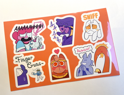 Heroes of Thantopolis Sticker Sheet