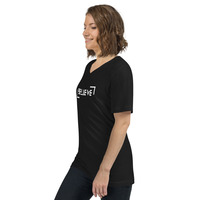 Unisex Short Sleeve V-Neck T-Shirt - Thumbnail 7