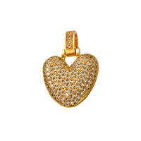 Stunning Shine Bubble Initials Full Diamonds Gold Necklace Unique Rare For Women and Men Amazing - Thumbnail 7