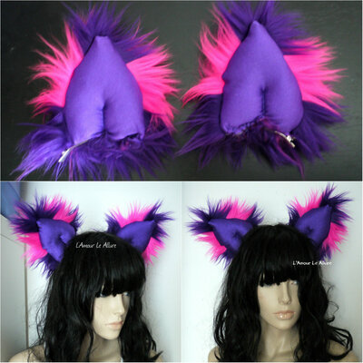 Cheshire cat ears alice in wonderland bra costume cosplay dance costume rave bra rave wear halloween burlesque show girl
