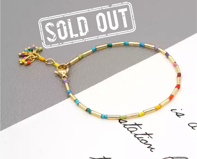 Rainbow miyuki bracelet