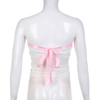 Pink Sweet Bow Split Bandage Top - Thumbnail 6