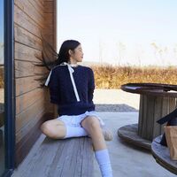 White Double Layer Mini Skirt  - Thumbnail 5