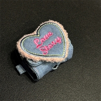 3D Denim Love Heart Coin Purse  - Thumbnail 5
