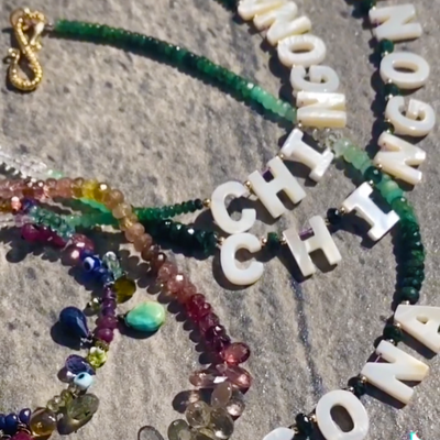 Chingona emerald necklace