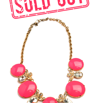 Hot pink necklace
