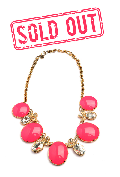 hot pink necklace