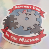 Sentient Cog Sticker