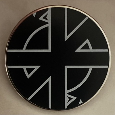 Crass enamel badge