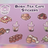 Boba Tea Café Sticker Sheet