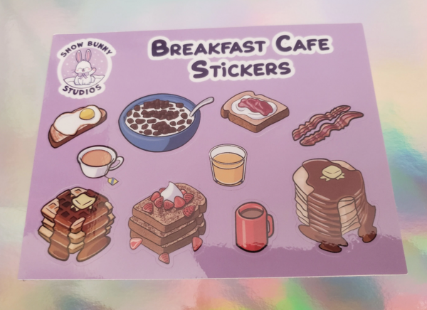 Breakfast Café Sticker Sheet