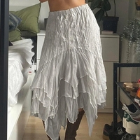 Lace Splice High Waist Maxi Skirt  - Thumbnail 1