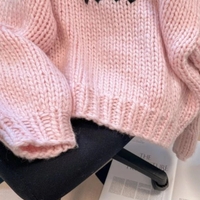 Pink Lamb Knit Sweater  - Thumbnail 3