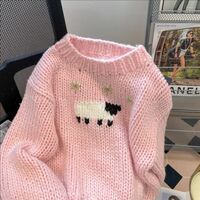 Pink Lamb Knit Sweater  - Thumbnail 7