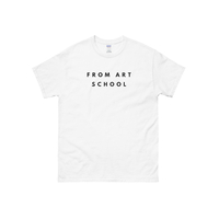 From Art School Unisex Cotton Tee in White - Thumbnail 1